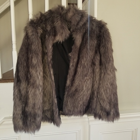 Macy's Jackets & Blazers - Fur coat.  Not real fur!